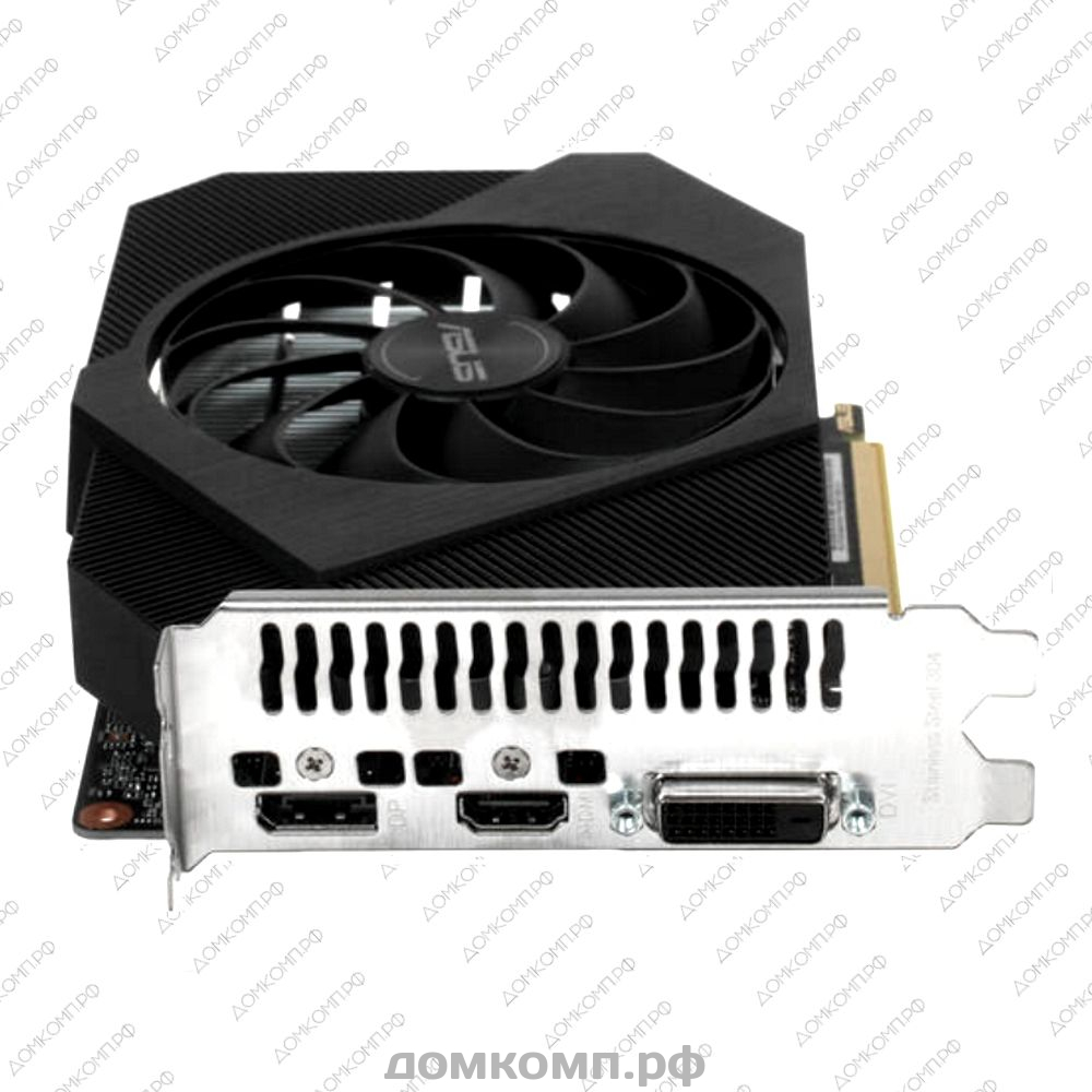 Игровая Видеокарта Asus GeForce GTX 1650 Phoenix OC [PH-GTX1650-O4GD6-P-V2]  в Оренбурге недорого — купить в домкомп.рф